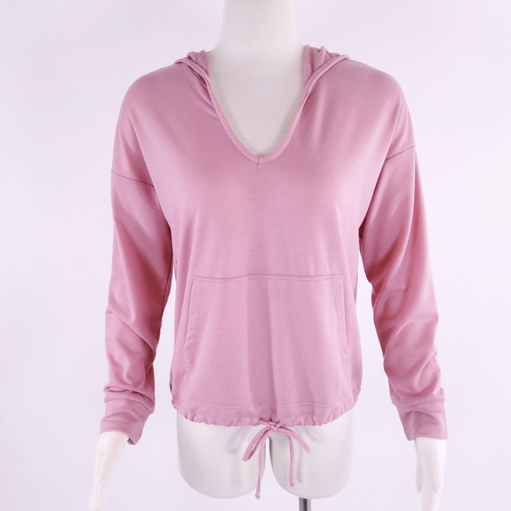 New Gibsonlook Fleece Hoodie Light Mauve Pink Size Small